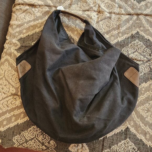 NWT Old Navy Black Textile Hobo Bag - Picture 5 of 16